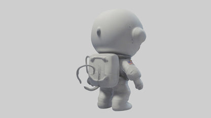 3D model Cartoon Astronaut 1 VR / AR / low-poly