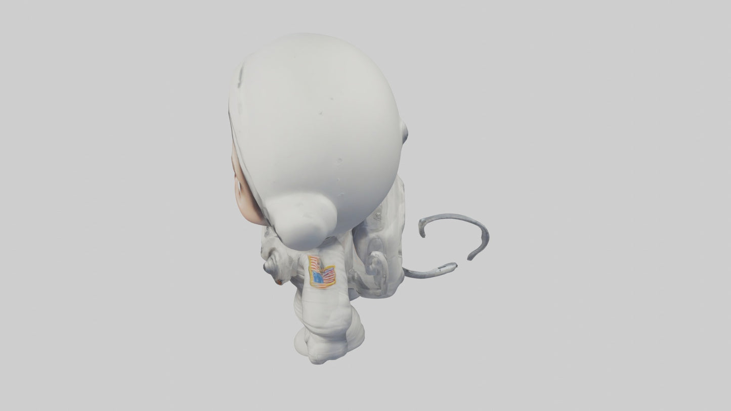 3D model Cartoon Astronaut 1 VR / AR / low-poly