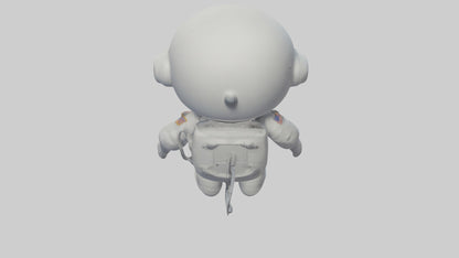3D model Cartoon Astronaut 1 VR / AR / low-poly