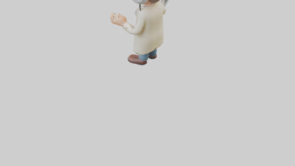 Cartoon Audiologist model 3D model