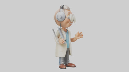 Cartoon Audiologist model 3D model