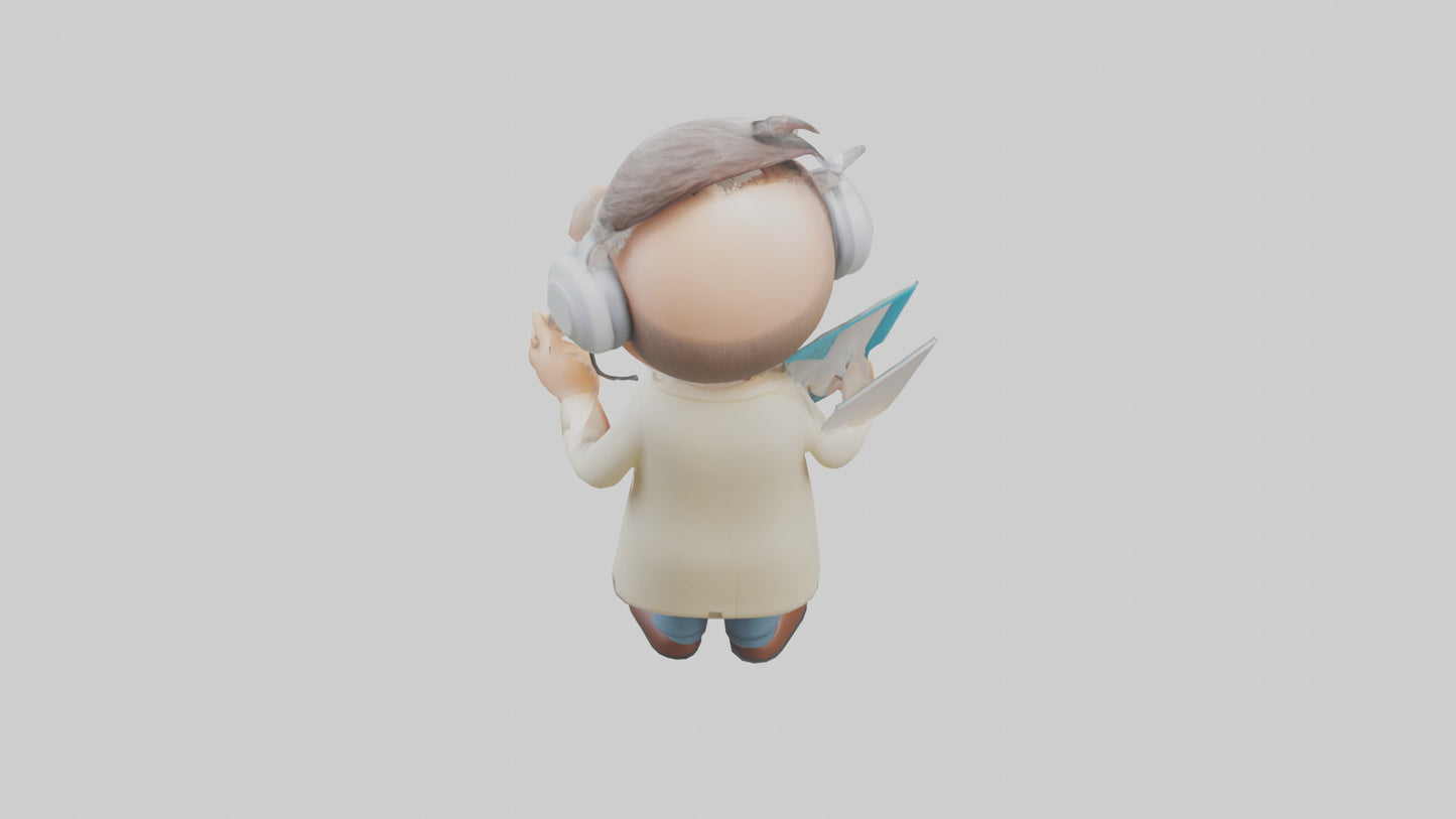 Cartoon Audiologist model 3D model