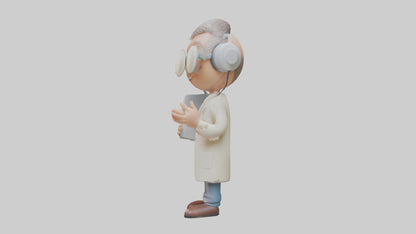 Cartoon Audiologist model 3D model