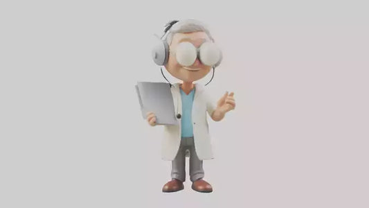 Cartoon Audiologist model 3D model