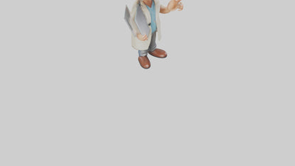 Cartoon Audiologist model 3D model