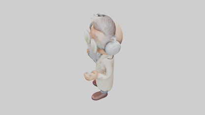 Cartoon Audiologist model 3D model