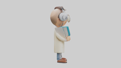 Cartoon Audiologist model 3D model