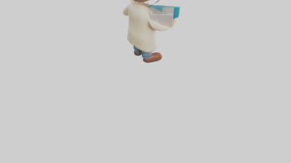 Cartoon Audiologist model 3D model