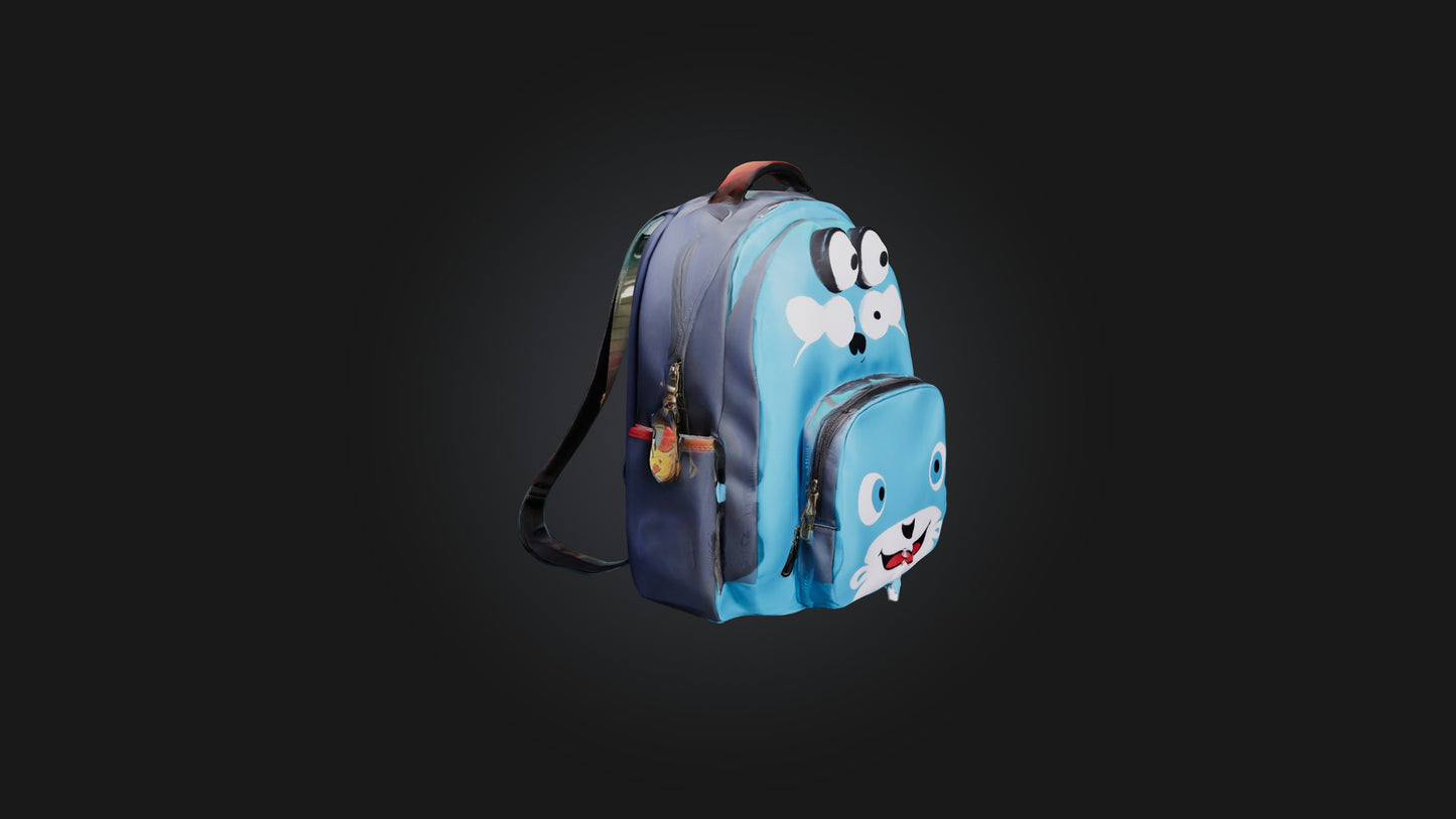 Cartoon Backpack 3D model