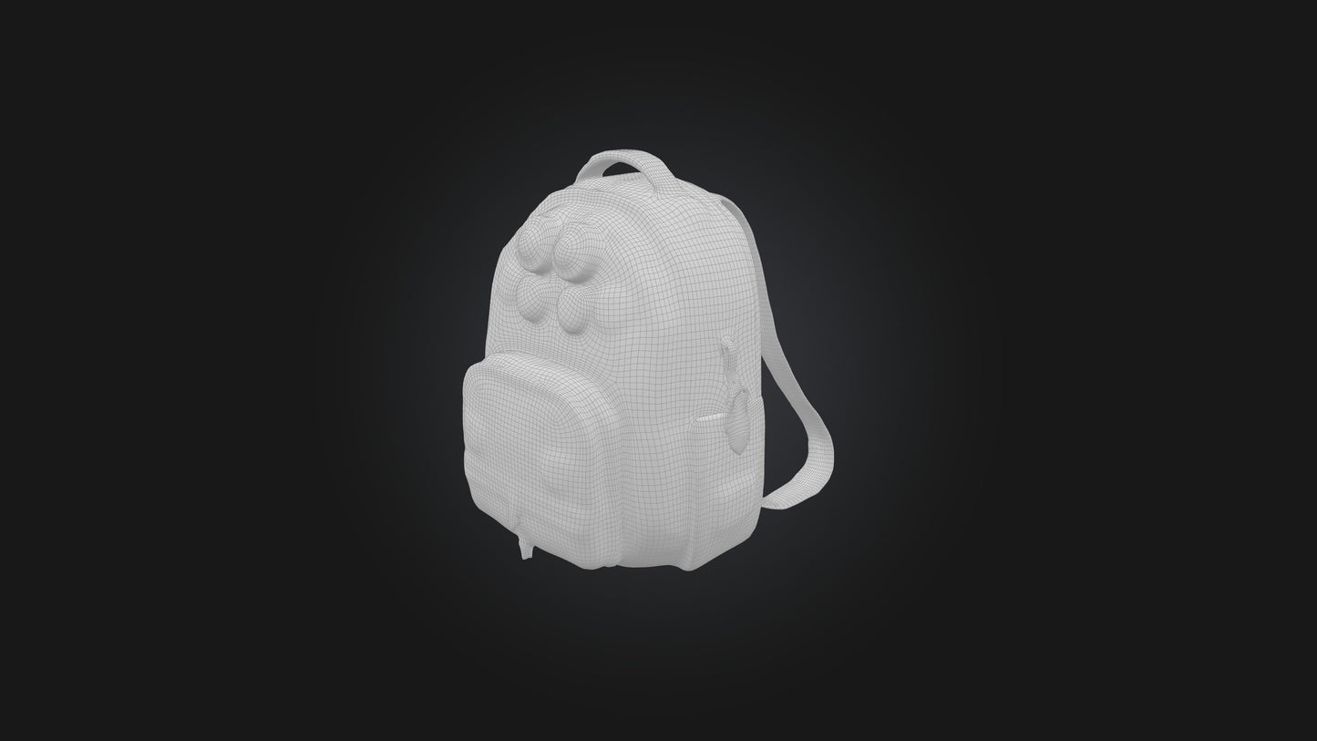 Cartoon Backpack 3D model