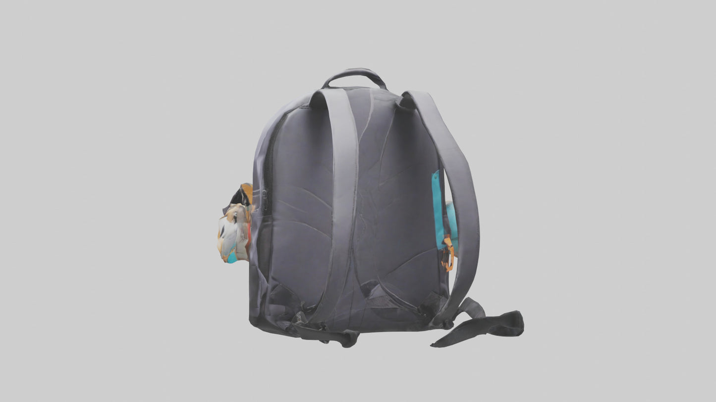 Cartoon Backpack model 3D model