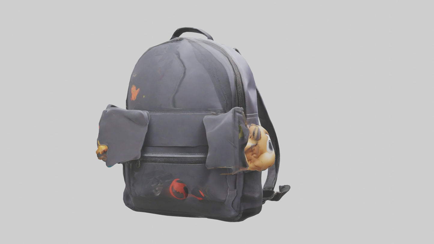Cartoon Backpack model 3D model