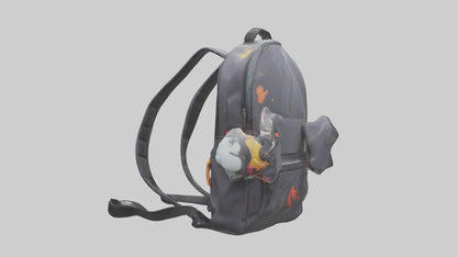 Cartoon Backpack model 3D model