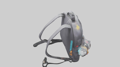 Cartoon Backpack model 3D model