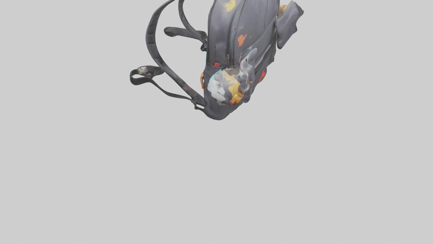 Cartoon Backpack model 3D model