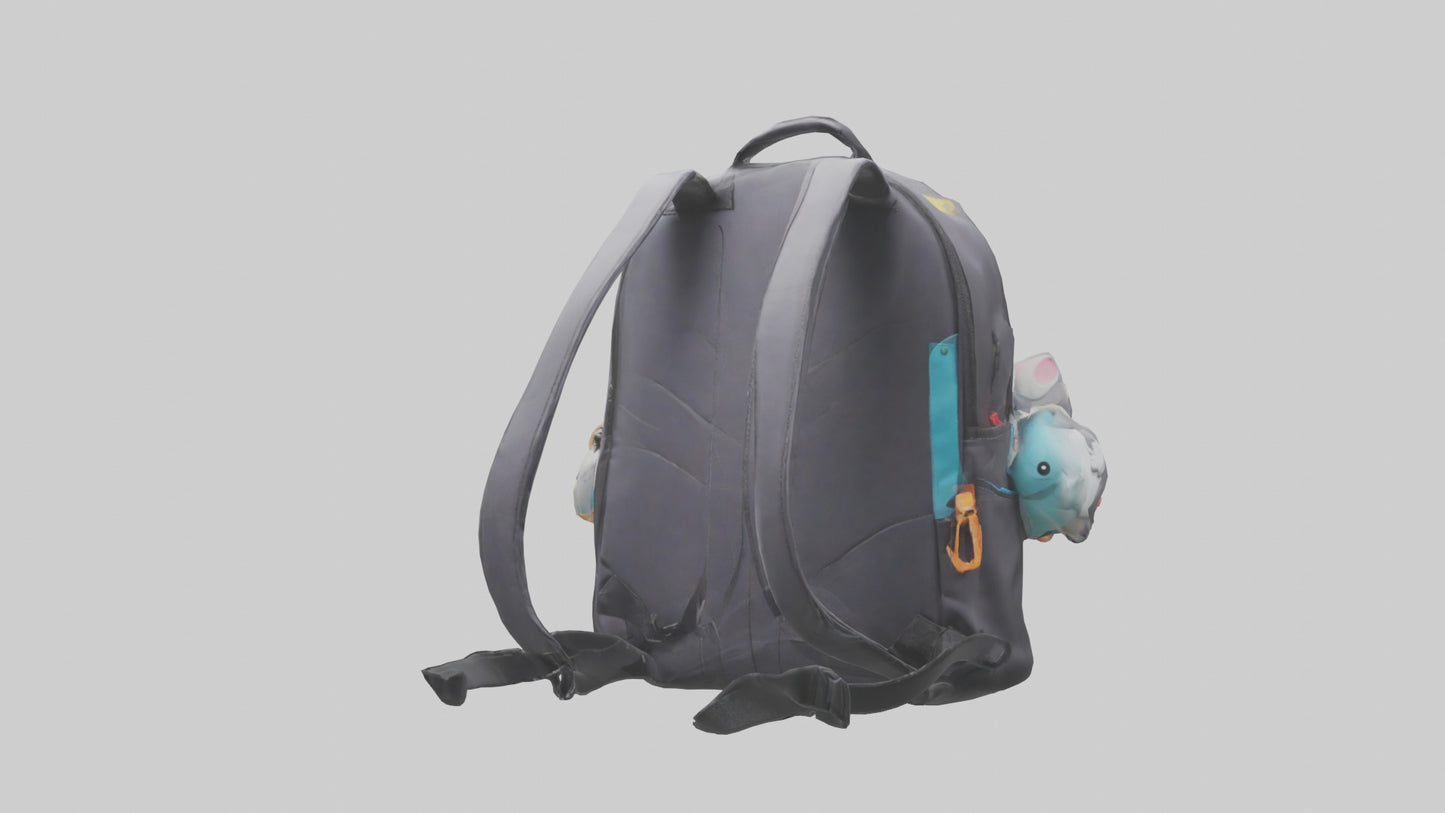 Cartoon Backpack model 3D model