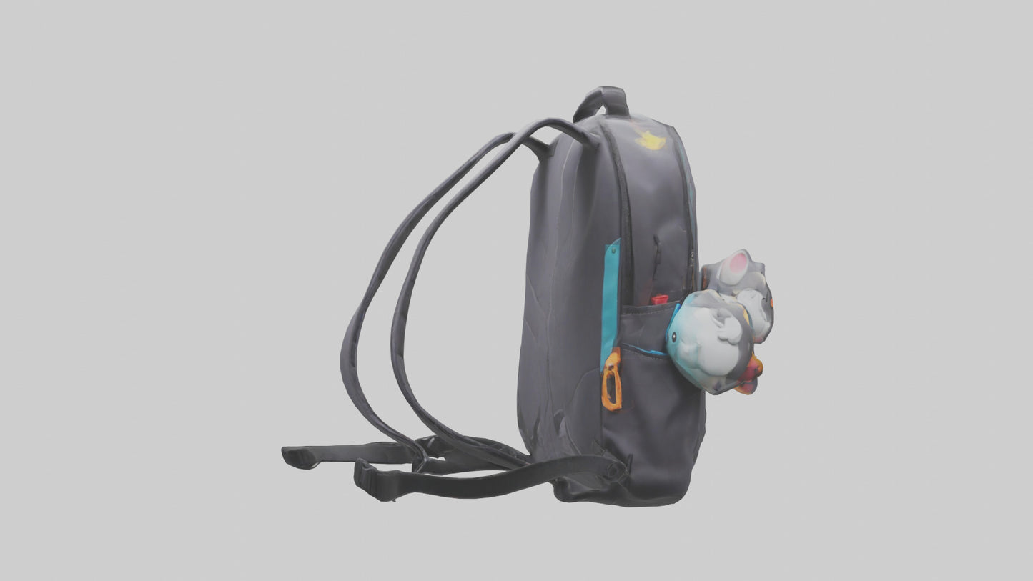 Cartoon Backpack model 3D model