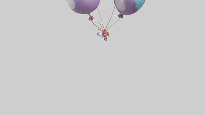 Cartoon Balloon Bouquet model 3D model