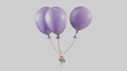 Cartoon Balloon Bouquet model 3D model