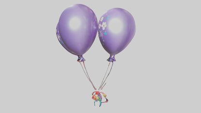 Cartoon Balloon Bouquet model 3D model