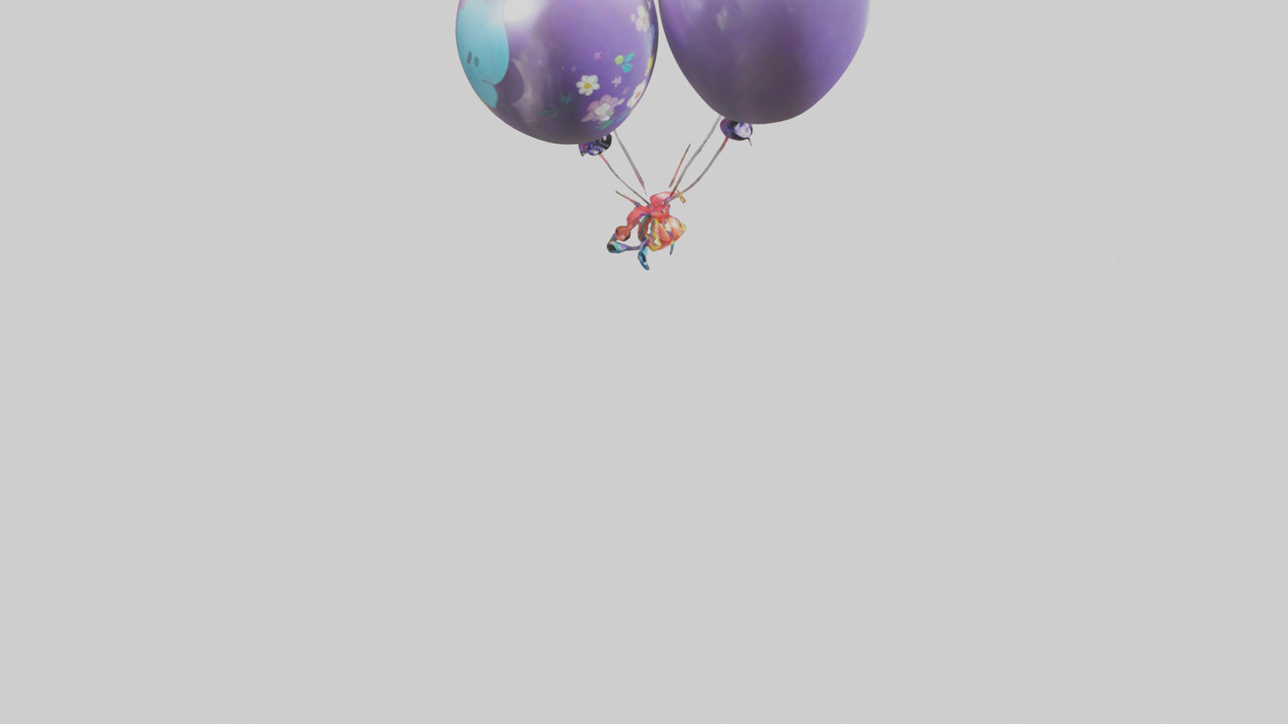 Cartoon Balloon Bouquet model 3D model