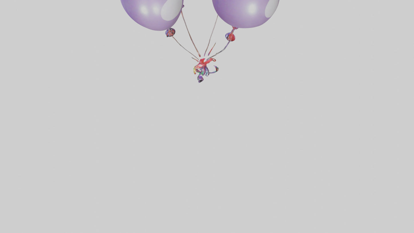 Cartoon Balloon Bouquet model 3D model