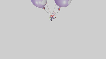 Cartoon Balloon Bouquet model 3D model