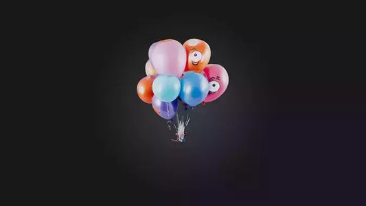 Cartoon Balloons 3D model