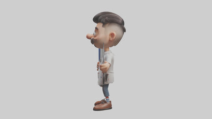 Cartoon Barber model 3D model