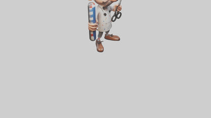 Cartoon Barber model 3D model