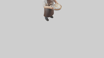 Cartoon Barista model 3D model