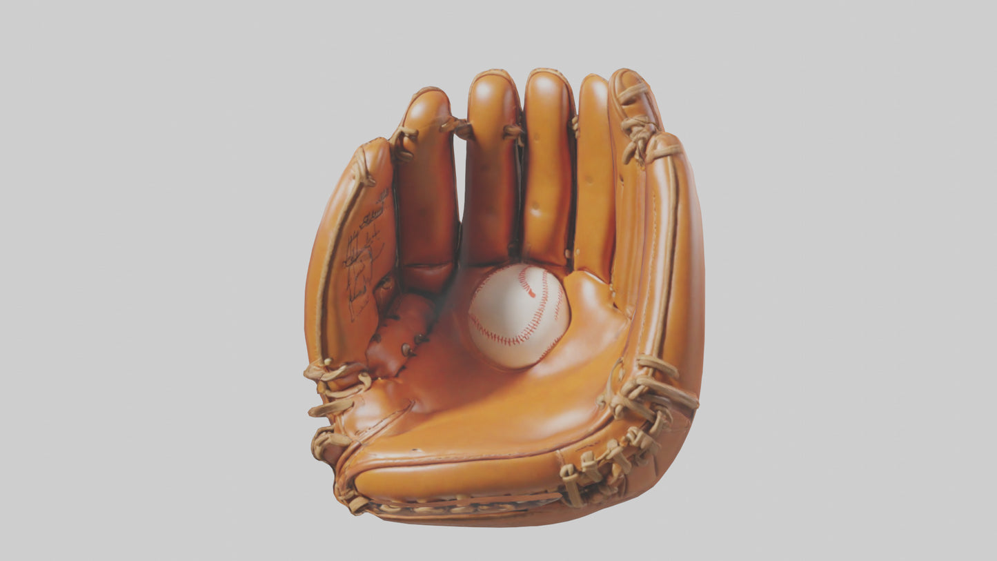 Cartoon Baseball Glove model 3D model