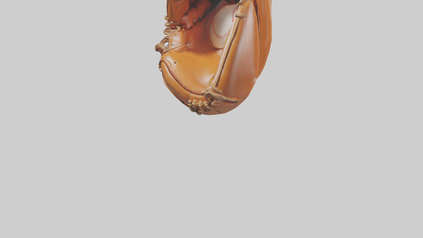 Cartoon Baseball Glove model 3D model