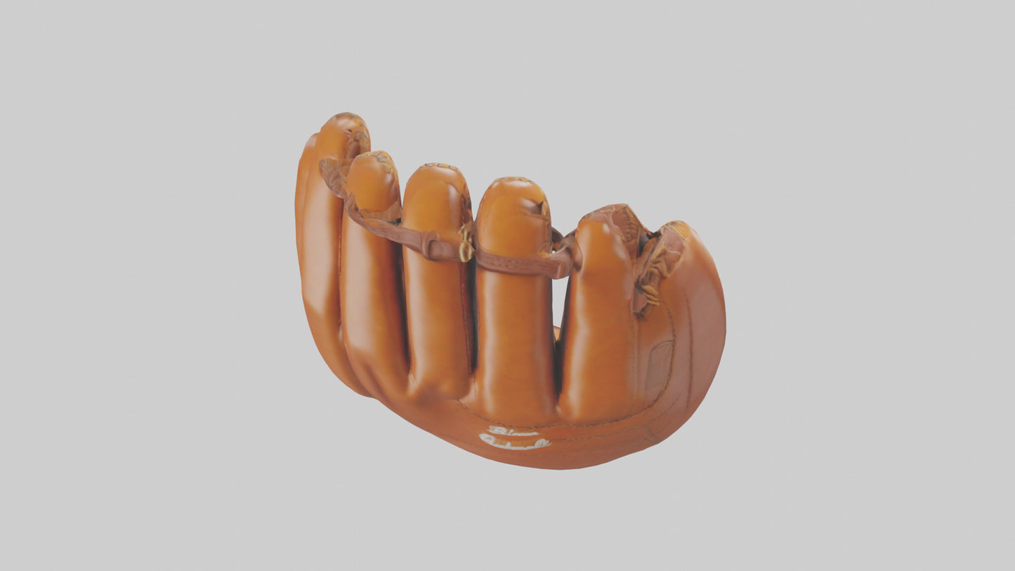 Cartoon Baseball Glove model 3D model