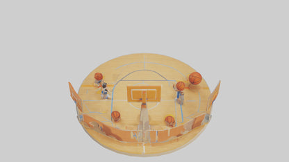 Cartoon Basketball Court model 3D model