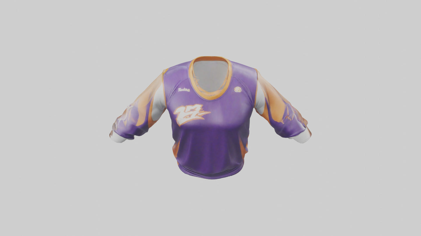 Cartoon Basketball Jersey model 3D model