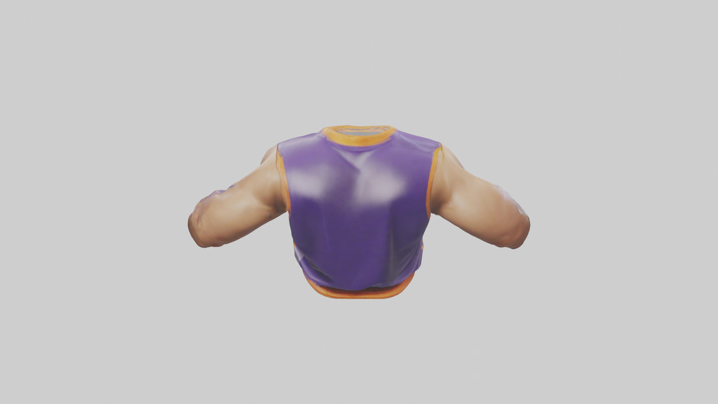 Cartoon Basketball Jersey model 3D model