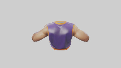 Cartoon Basketball Jersey model 3D model