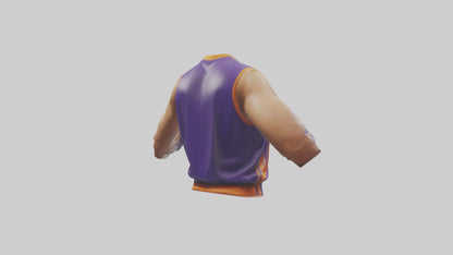 Cartoon Basketball Jersey model 3D model