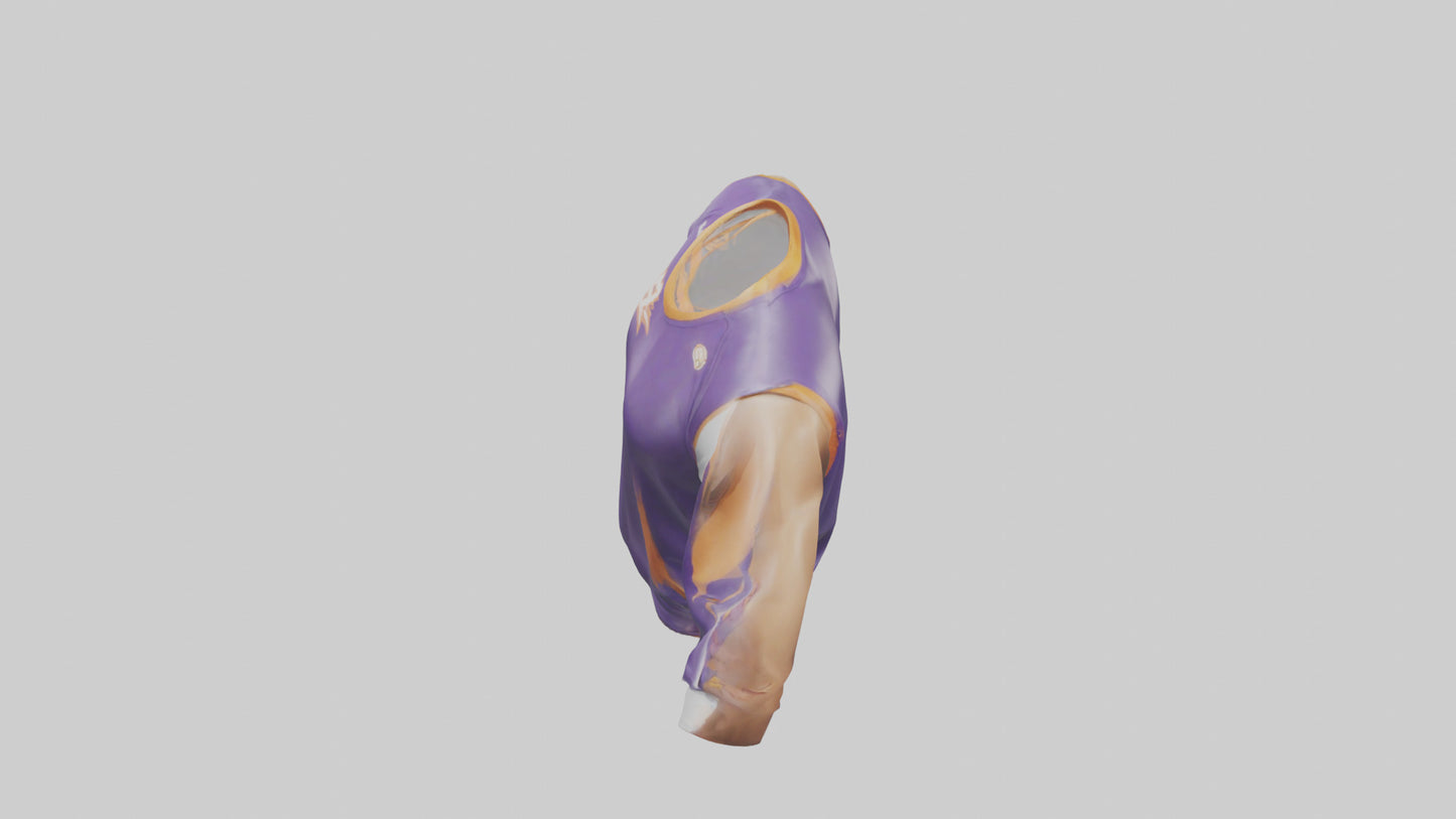 Cartoon Basketball Jersey model 3D model