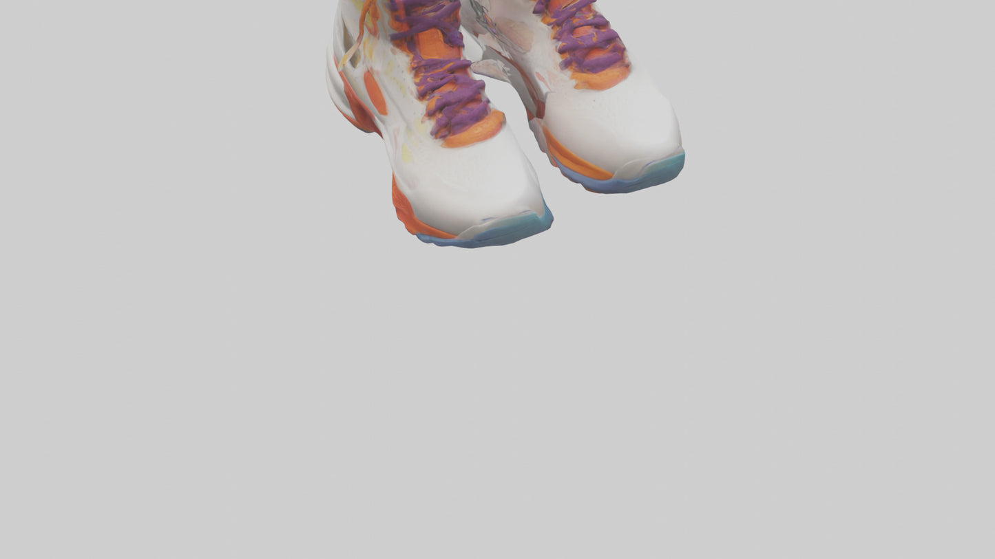 Cartoon Basketball Shoes model 3D model