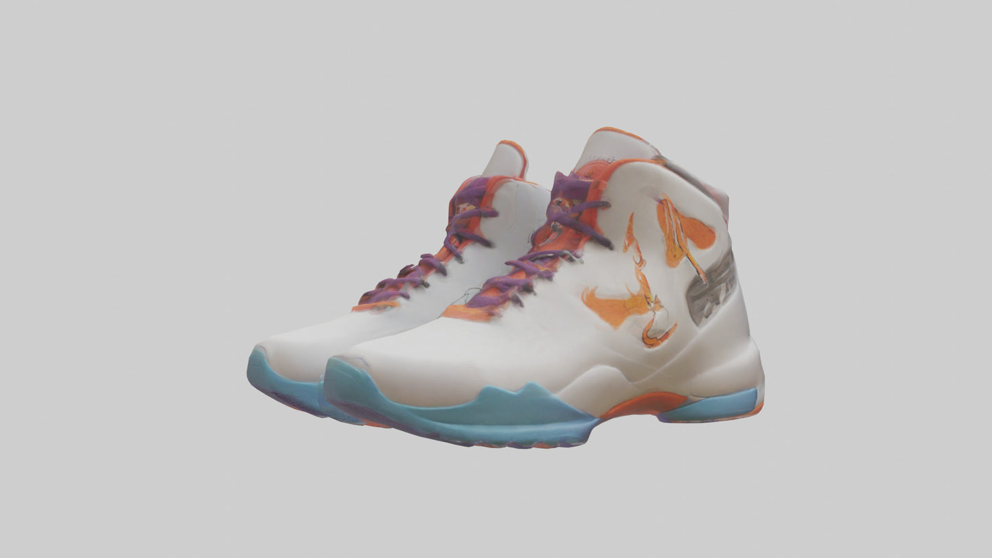 Cartoon Basketball Shoes model 3D model
