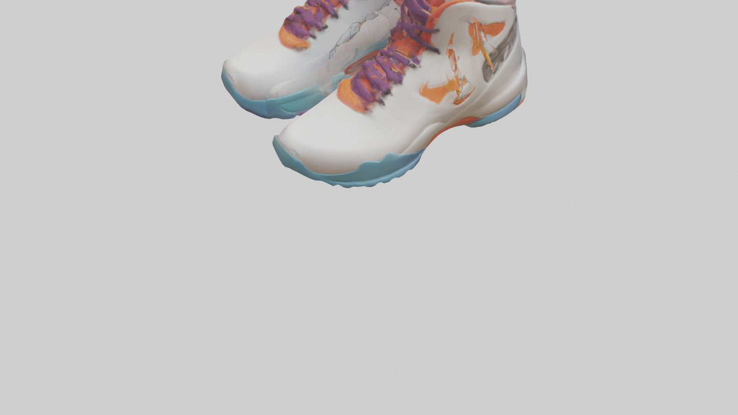 Cartoon Basketball Shoes model 3D model