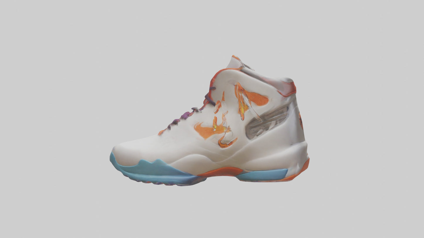 Cartoon Basketball Shoes model 3D model