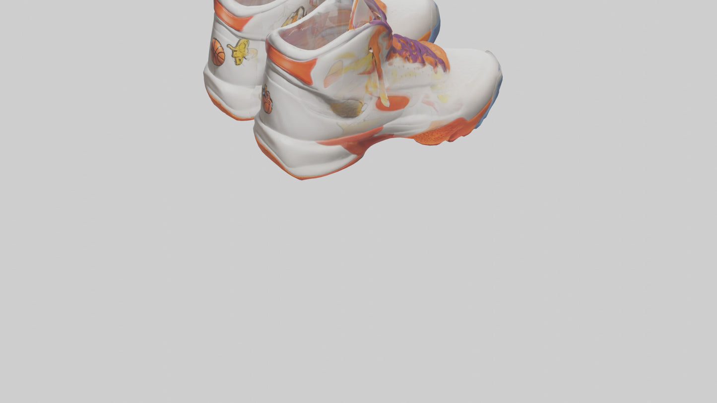 Cartoon Basketball Shoes model 3D model