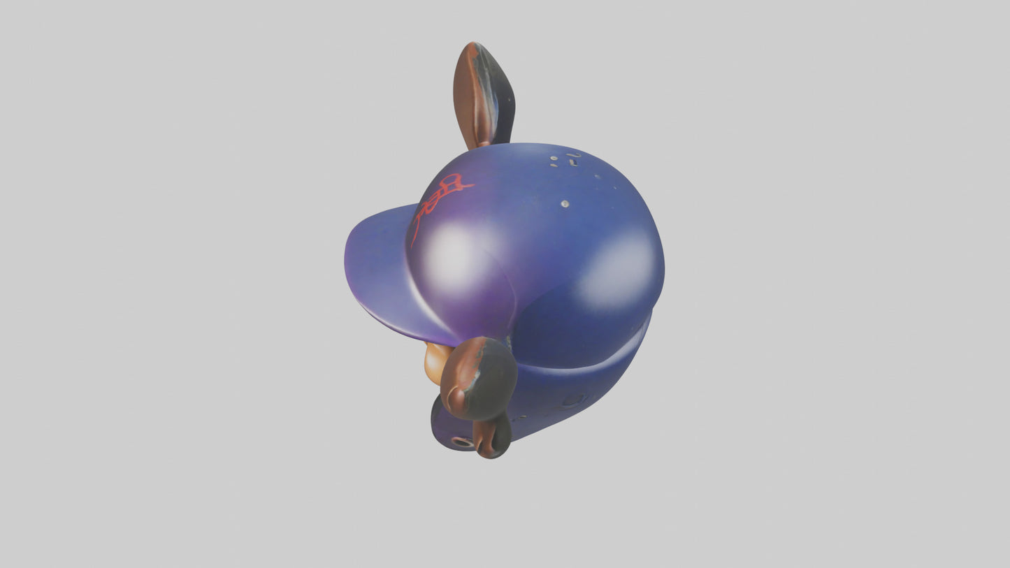 Cartoon Batting Helmet model 3D model
