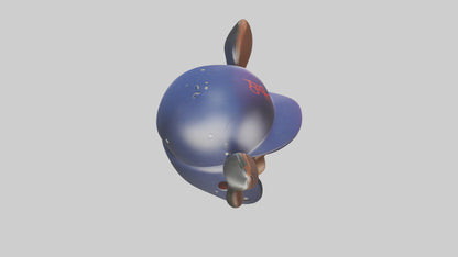 Cartoon Batting Helmet model 3D model