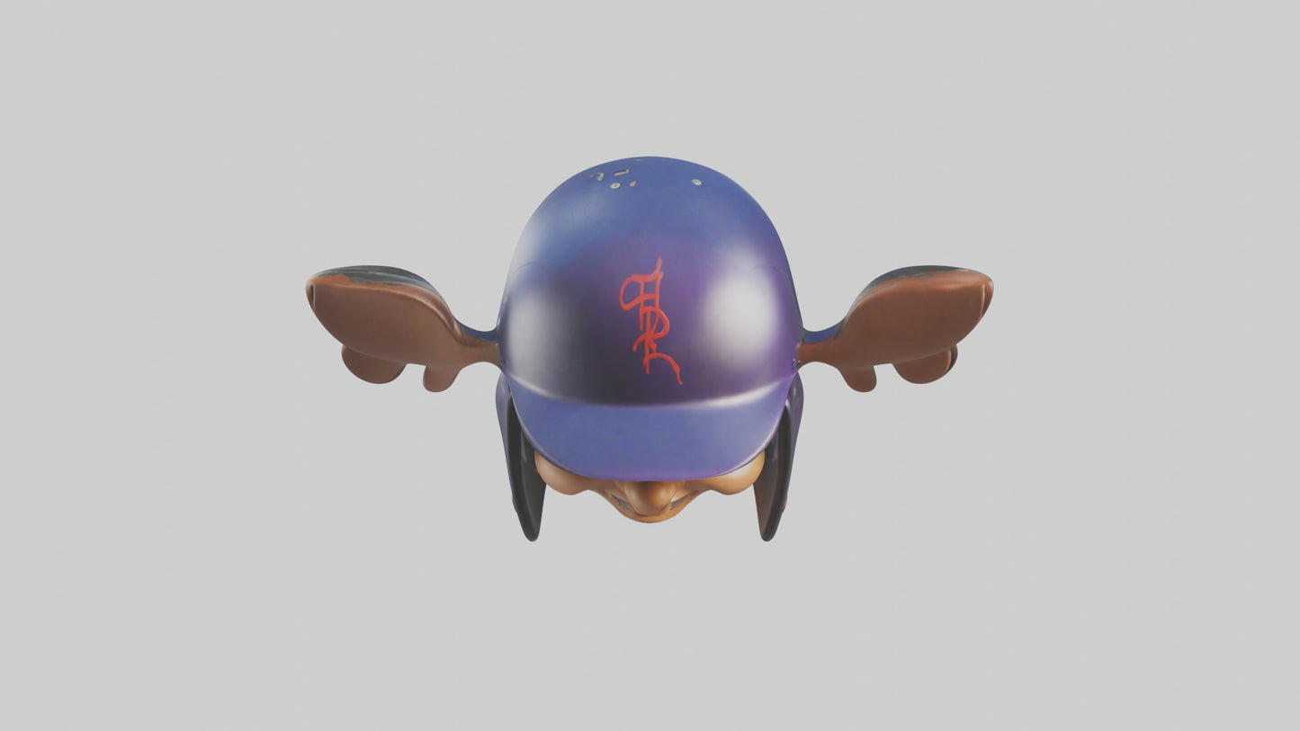 Cartoon Batting Helmet model 3D model