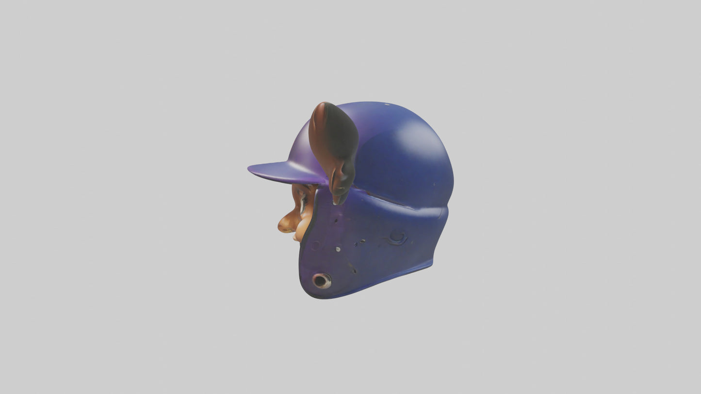 Cartoon Batting Helmet model 3D model