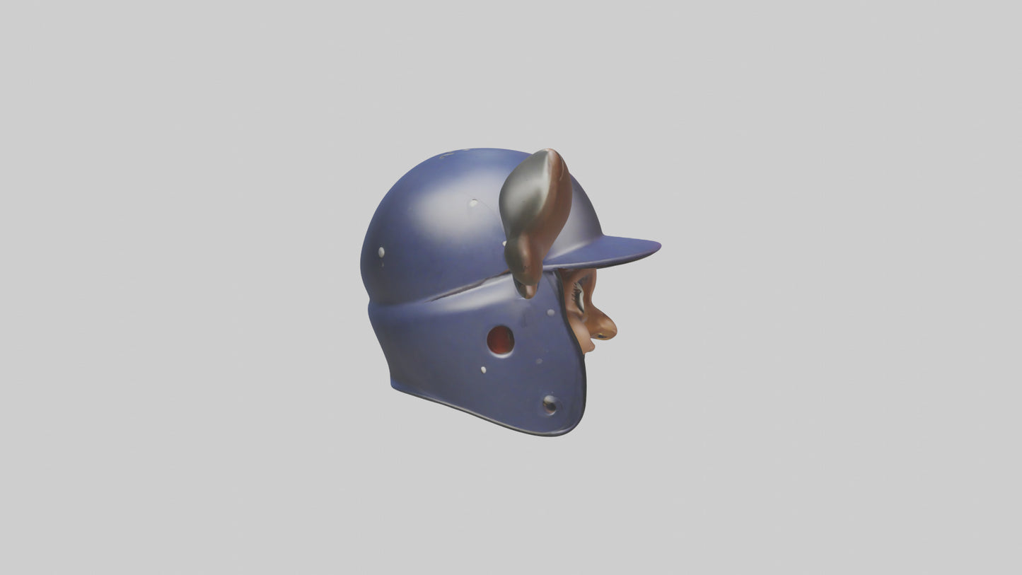 Cartoon Batting Helmet model 3D model
